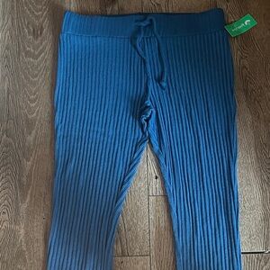 Honeydew USA Teal Ribbed Leggings